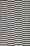 Seaside Stripes Collection Area Rug - Cabana (Charcoal) Rectangle Charcoal  lifestyle 2