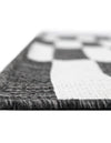 Seaside Stripes Collection Area Rug - Cabana (Charcoal) Rectangle Charcoal  lifestyle 8