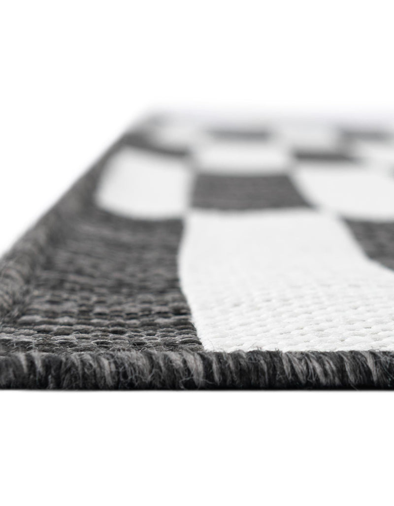 Seaside Stripes Collection Area Rug - Cabana (Charcoal) Rectangle Charcoal  lifestyle 8