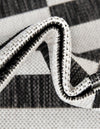 Seaside Stripes Collection Area Rug - Cabana (Charcoal) Rectangle Charcoal  lifestyle 9