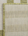 Seaside Stripes Collection Area Rug - Cabana (Green) Rectangle Green  lifestyle 9