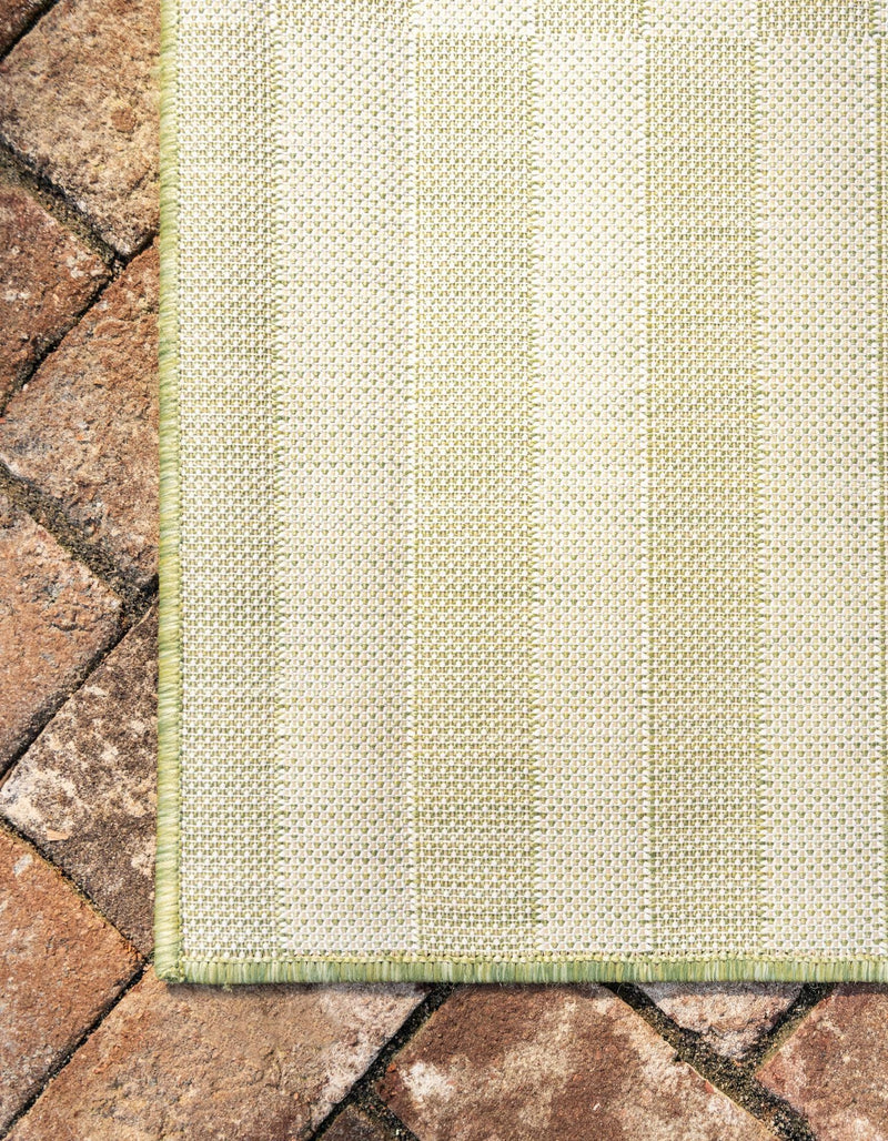Seaside Stripes Collection Area Rug - Cabana (Green) Rectangle Green  lifestyle 10