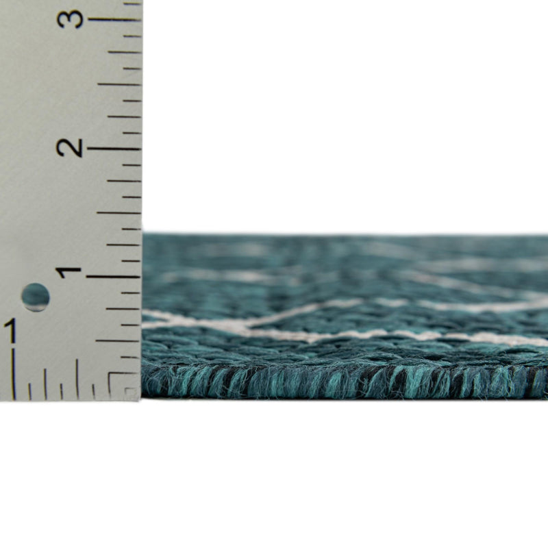 Savannah Pergola Collection Area Rug -  Gazebo Rectangle Teal  lifestyle 22