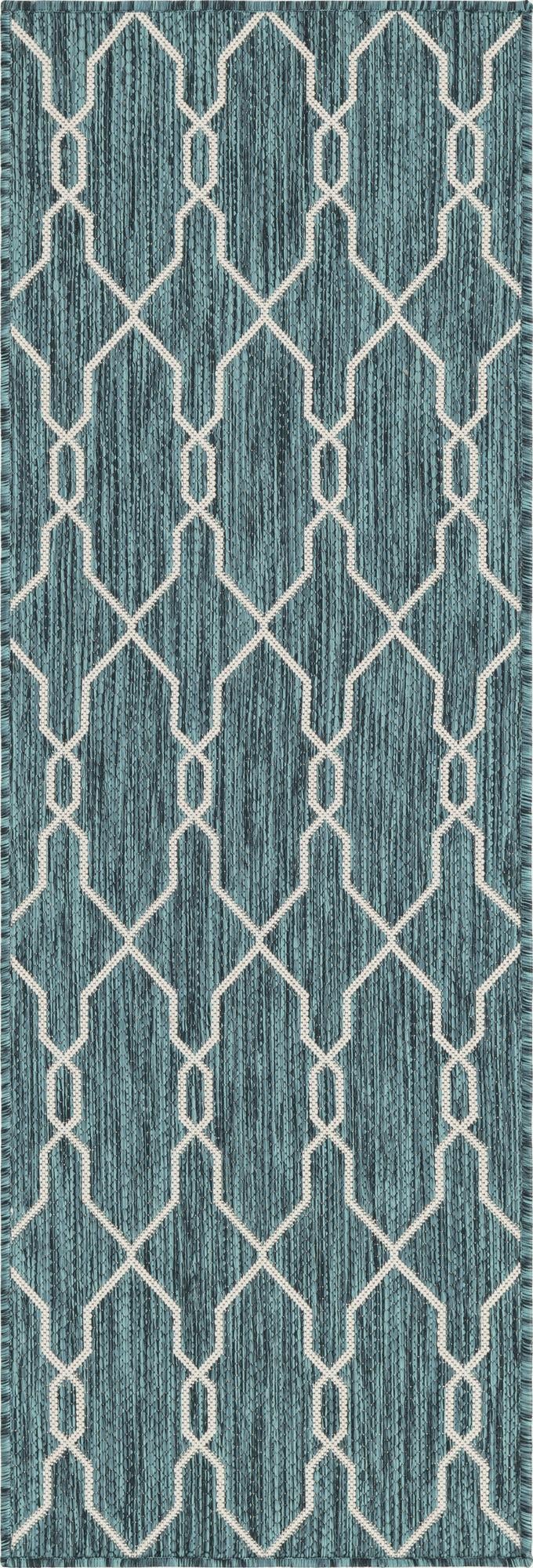 Savannah Pergola Collection Area Rug -  Gazebo Runner Teal  lifestyle 116