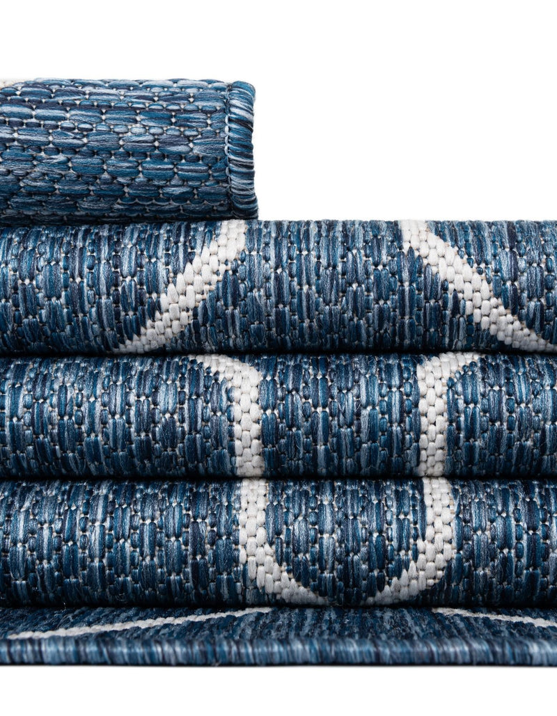 Savannah Pergola Collection Area Rug -  Gazebo Rectangle Blue  lifestyle 17