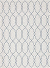 Garden Lattice Oasis Collection Area Rug -  Gazebo Rectangle Ivory Main