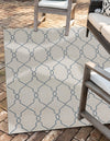 Garden Lattice Oasis Collection Area Rug -  Gazebo Rectangle Ivory  lifestyle 4