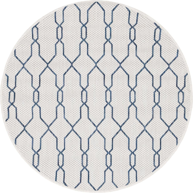 Savannah Pergola Collection Area Rug -  Gazebo Round Ivory  lifestyle 109