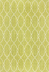 Garden Lattice Oasis Collection Area Rug -  Gazebo Rectangle Green Main