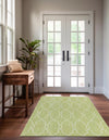 Garden Lattice Oasis Collection Area Rug -  Gazebo Rectangle Green  lifestyle 11