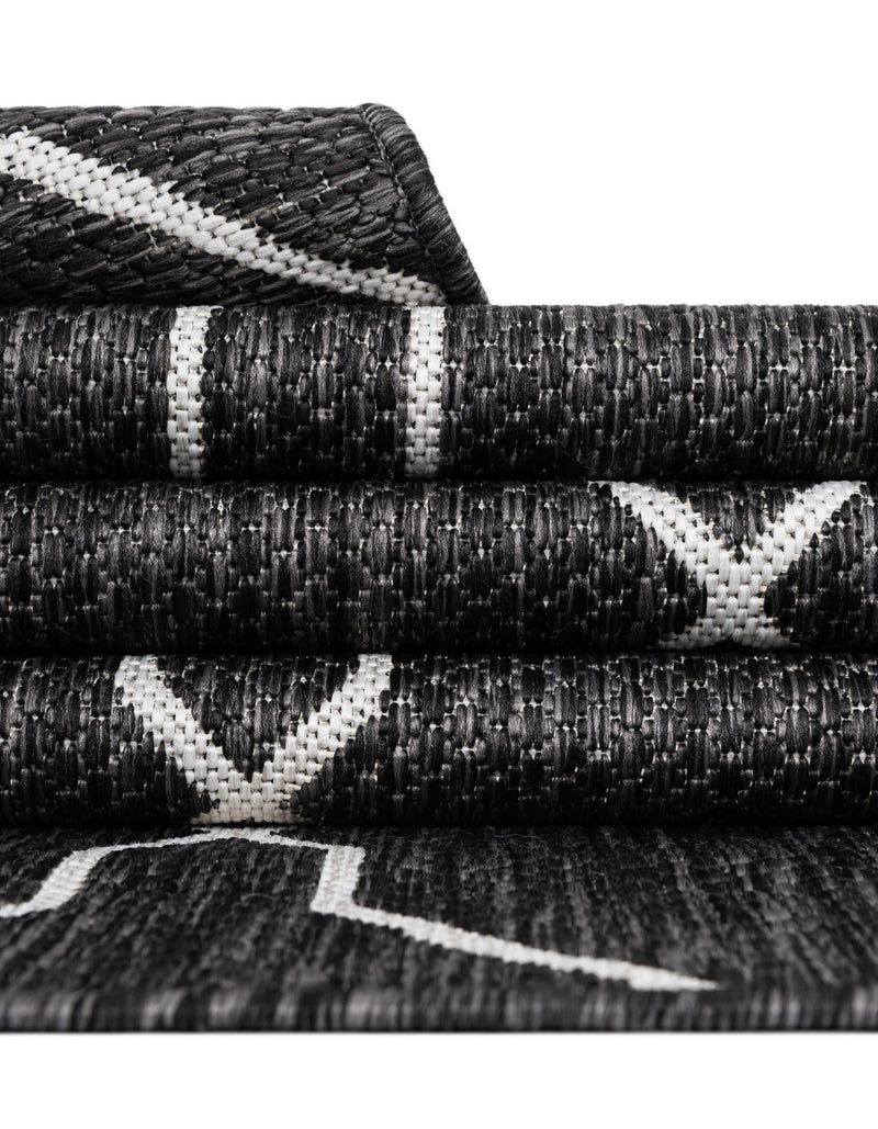 Savannah Pergola Collection Area Rug -  Gazebo Rectangle Charcoal Gray  lifestyle 18