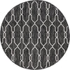Savannah Pergola Collection Area Rug -  Gazebo Round Charcoal Gray  lifestyle 106