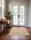 Garden Lattice Oasis Collection Area Rug -  Gazebo Rectangle Natural  lifestyle 18