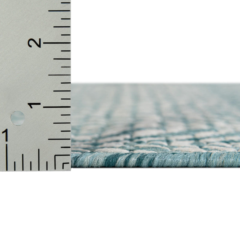 Savannah Pergola Collection Area Rug -  Terrace Rectangle Aqua  lifestyle 17