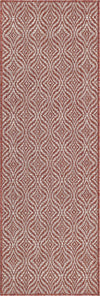 Savannah Pergola Collection Area Rug -  Terrace Runner Rust Red  lifestyle 90