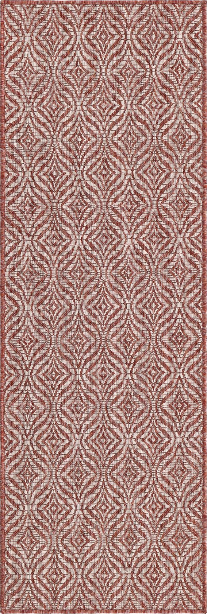 Savannah Pergola Collection Area Rug -  Terrace Runner Rust Red  lifestyle 90