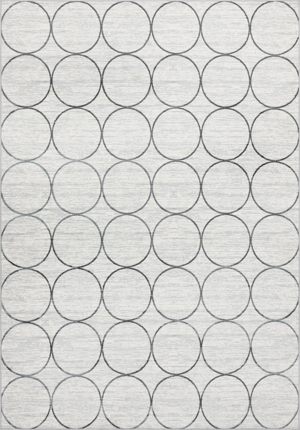 Garden Maze Retreat Collection Area Rug -  Ivyhaven Rectangle White  lifestyle 4