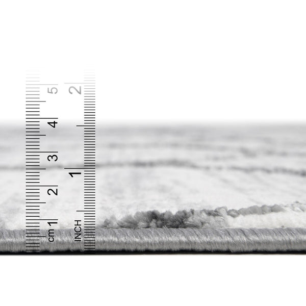Garden Maze Retreat Collection Area Rug -  Ivyhaven Rectangle White  lifestyle 14