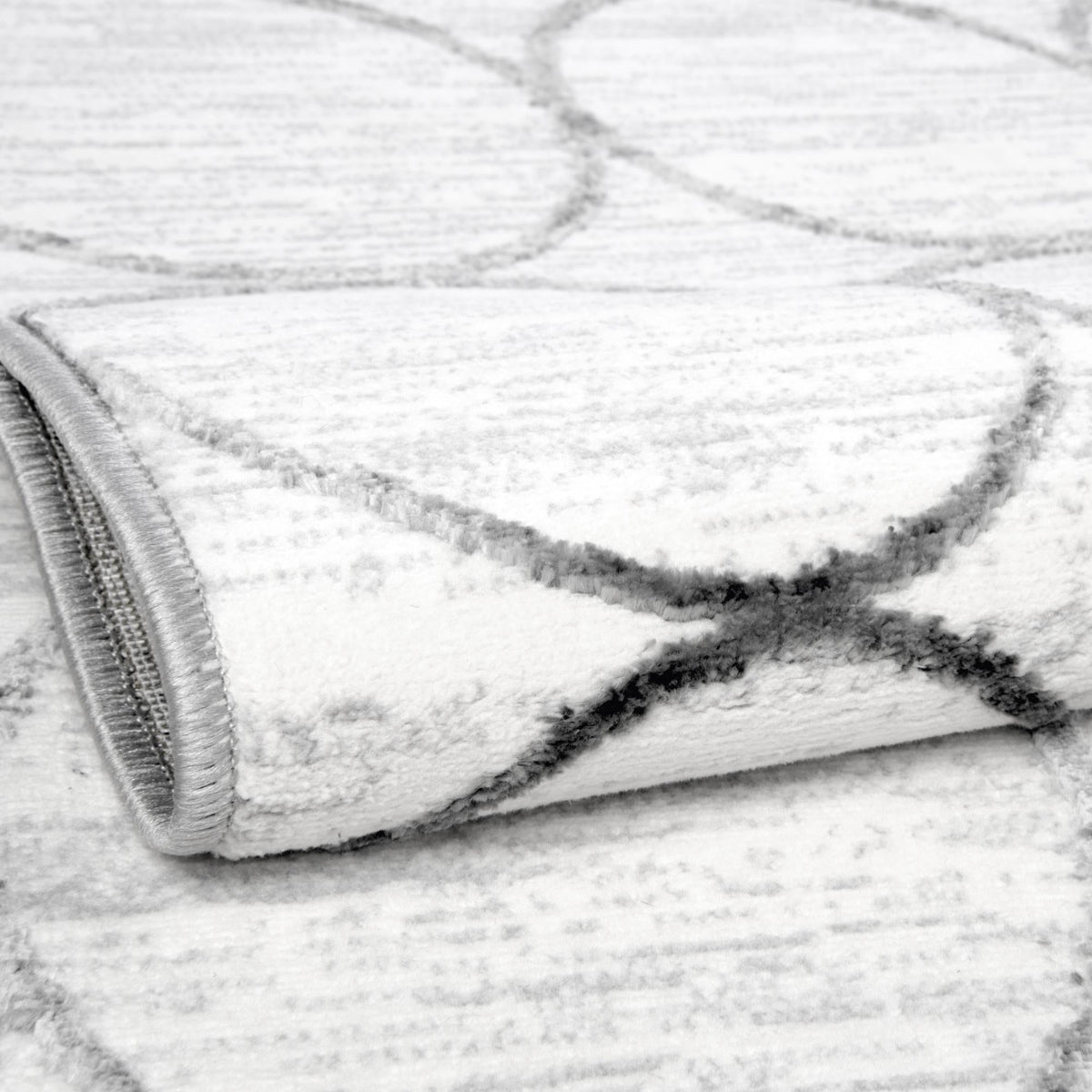 Garden Maze Retreat Collection Area Rug -  Ivyhaven Rectangle White  lifestyle 17