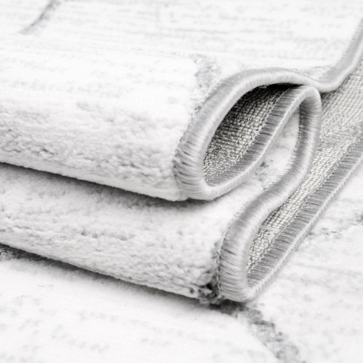 Garden Maze Retreat Collection Area Rug -  Ivyhaven Rectangle White  lifestyle 37