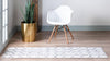 Garden Maze Retreat Collection Area Rug -  Ivyhaven Runner White  lifestyle 74