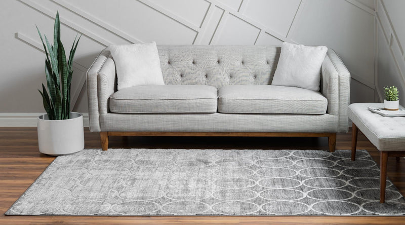 Garden Maze Retreat Collection Area Rug -  Ivyhaven Rectangle Gray  lifestyle 12