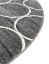 Garden Maze Retreat Collection Area Rug -  Ivyhaven Round Gray  lifestyle 97