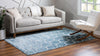 Garden Maze Retreat Collection Area Rug -  Ivyhaven Rectangle Blue  lifestyle 7