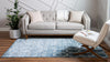 Garden Maze Retreat Collection Area Rug -  Ivyhaven Rectangle Blue  lifestyle 10