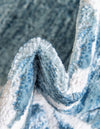 Garden Maze Retreat Collection Area Rug -  Ivyhaven Round Blue  lifestyle 91