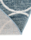 Garden Maze Retreat Collection Area Rug -  Ivyhaven Round Blue  lifestyle 95