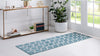 Garden Maze Retreat Collection Area Rug -  Ivyhaven Runner Blue  lifestyle 67