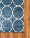Garden Maze Retreat Collection Area Rug -  Ivyhaven Runner Blue  lifestyle 92