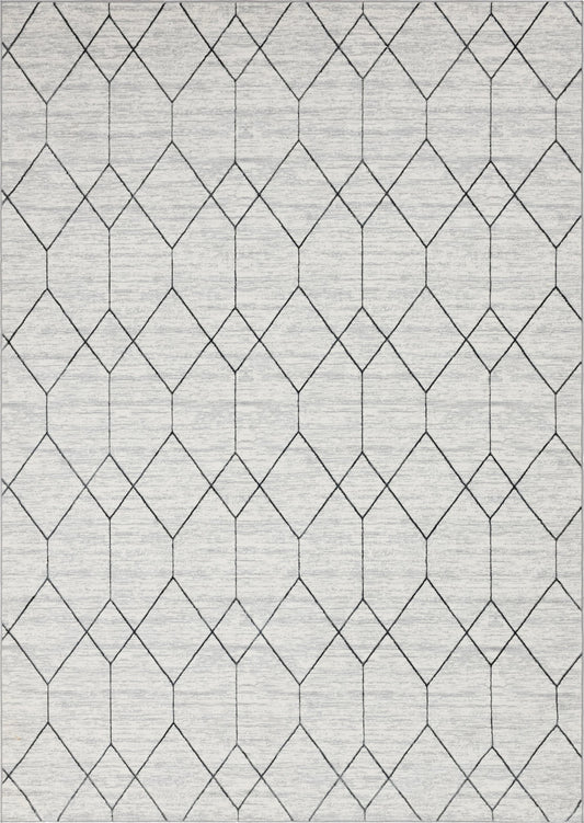 Garden Maze Retreat Collection Area Rug -  Greenbower Rectangle White  lifestyle 4