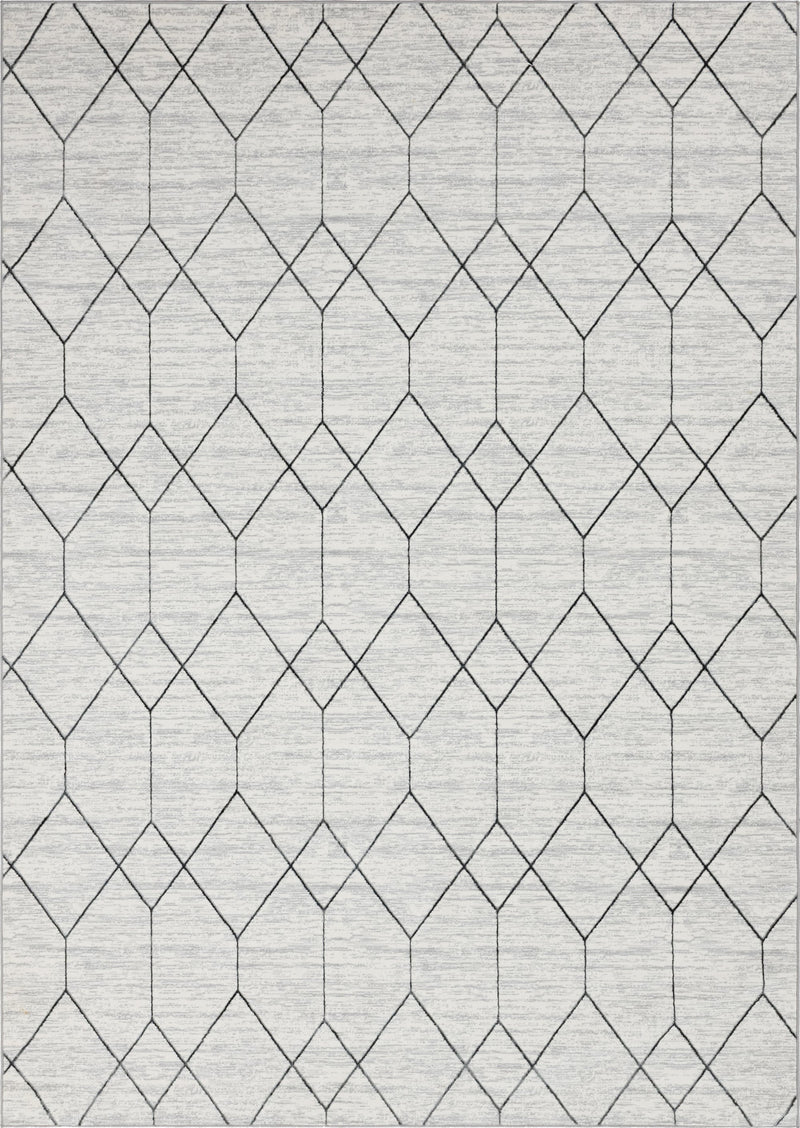 Garden Maze Retreat Collection Area Rug -  Greenbower Rectangle White  lifestyle 4