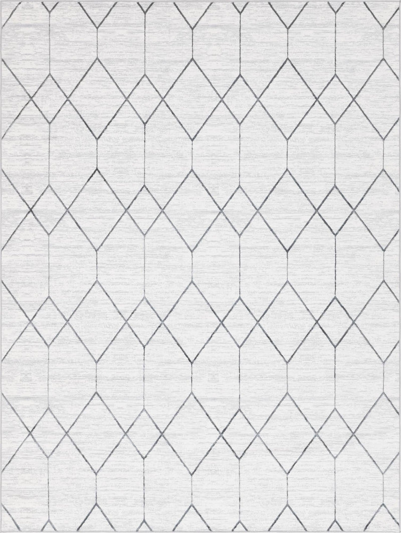 Garden Maze Retreat Collection Area Rug -  Greenbower Rectangle White  lifestyle 2