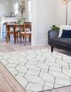 Garden Maze Retreat Collection Area Rug -  Greenbower Rectangle White  lifestyle 11