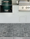 Garden Maze Retreat Collection Area Rug -  Greenbower Rectangle Gray  lifestyle 12