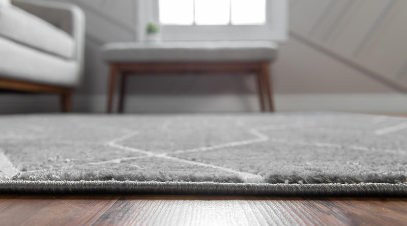 Garden Maze Retreat Collection Area Rug -  Greenbower Rectangle Gray  lifestyle 36