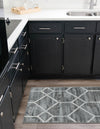 Garden Maze Retreat Collection Area Rug -  Greenbower Runner Gray  lifestyle 80