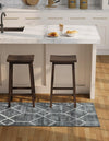 Garden Maze Retreat Collection Area Rug -  Greenbower Runner Gray  lifestyle 105