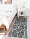 Garden Maze Retreat Collection Area Rug -  Greenbower Runner Gray  lifestyle 110