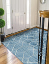 Garden Maze Retreat Collection Area Rug -  Greenbower Rectangle Blue  lifestyle 16