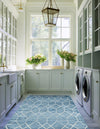 Garden Maze Retreat Collection Area Rug -  Greenbower Rectangle Blue  lifestyle 22