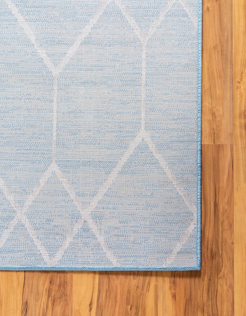 Garden Maze Retreat Collection Area Rug -  Greenbower Rectangle Blue  lifestyle 46