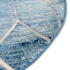 Garden Maze Retreat Collection Area Rug -  Greenbower Round Blue  lifestyle 134