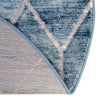 Garden Maze Retreat Collection Area Rug -  Greenbower Round Blue  lifestyle 151