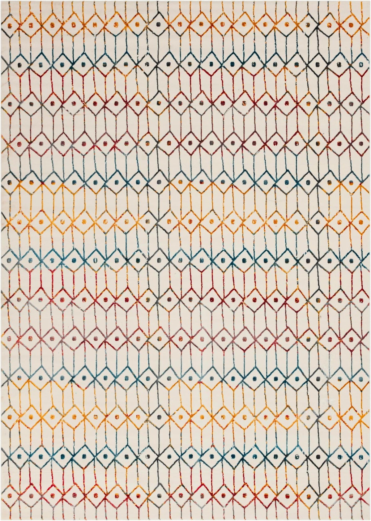 Garden Maze Retreat Collection Area Rug -  Mazeview Rectangle Multi  lifestyle 3
