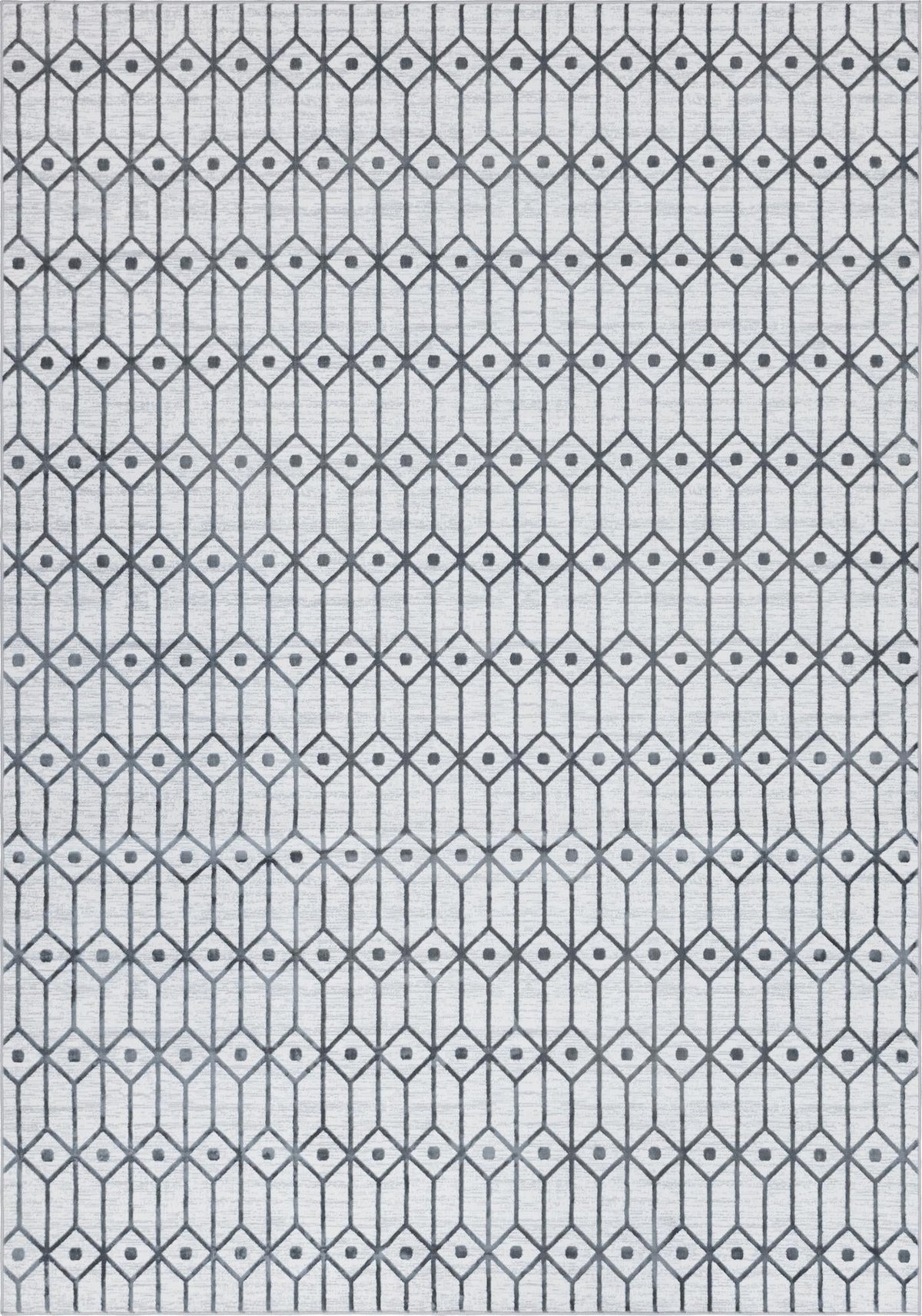 Garden Maze Retreat Collection Area Rug -  Mazeview Rectangle White  lifestyle 4