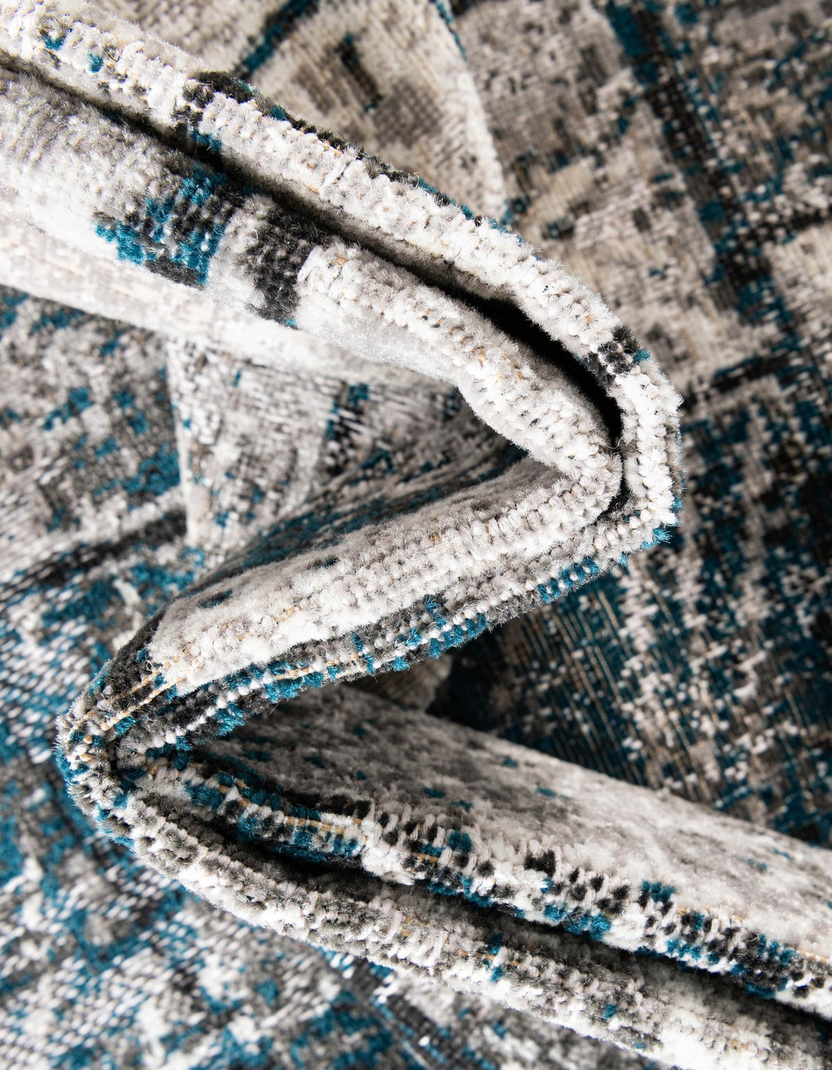 Seville Elegance Collection Area Rug - Cordoba Rectangle Gray Blue  lifestyle 14